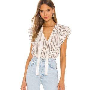 *NEW* ULLA JOHNSON Bria Top in Cream (Size 2)